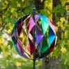Jonart Harlequin Wind Spinner -Green Garden World harlequin spinner