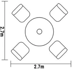 Hartman Heritage Tuscan 4 Seater Dining Set In Ash / Slate 9 Hartman Heritage Tuscan 4 Seater Dining Set In Ash / Slate -Green Garden World hartman heritage 4 seat footprint