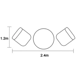 Hartman Heritage Tuscan Bistro Set In Ash / Slate -Green Garden World heritage bistro footprint large