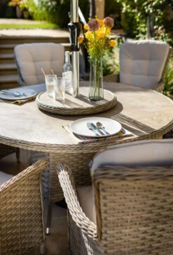 Hartman Heritage Tuscan 6 Seater Dining Set In Beech / Dove -Green Garden World heritage tuscan 6 beech 4 giant