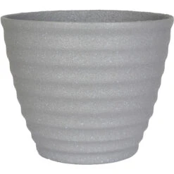 Kelkay Plant Avenue Stone Collection Large Hudson Pot In Grey -Green Garden World hudson grey studio giant