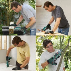 Bosch Keo Cordless Garden Saw Set -Green Garden World keo cordless garden saw set lithium ion bosch in use