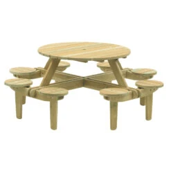 Pine FSC Gleneagles 8 Seater Picnic Table By Alexander Rose -Green Garden World l 306 Cutout