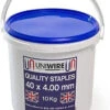 10Kg Tub Of Galvanised Fencing Staples, 40 X 4mm -Green Garden World l 41BLs6JB LL. AC