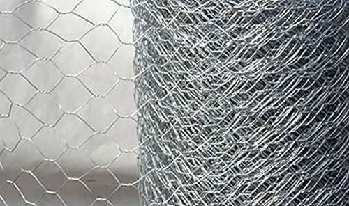 25m Long, 90cm Tall Roll Of Galvanised Chicken Wire Mesh - 50mm Mesh Size 4 25m Long, 90cm Tall Roll Of Galvanised Chicken Wire Mesh - 50mm Mesh Size - Image 2