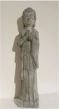 Standing Buddha - Stone Effect Finish