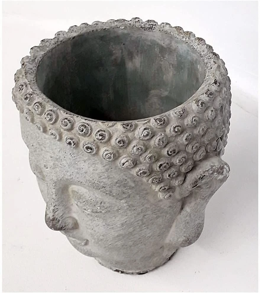 Buddha Head Planter - Stone Effect 4 Buddha Head Planter - Stone Effect - Image 2