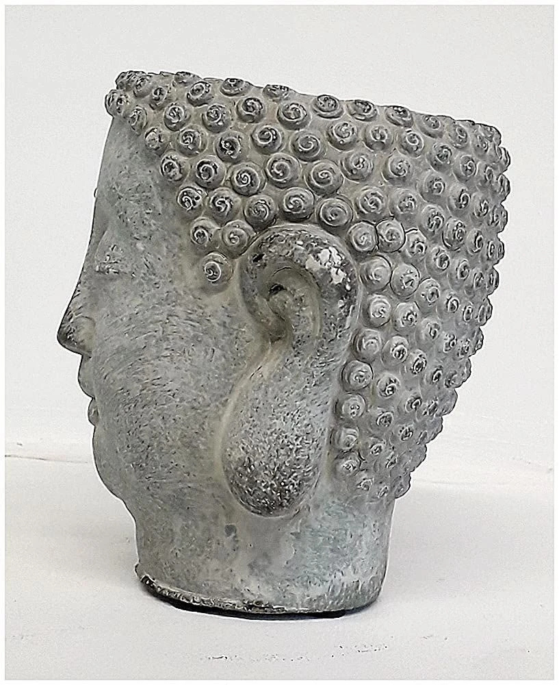 Buddha Head Planter - Stone Effect 7 Buddha Head Planter - Stone Effect - Image 5