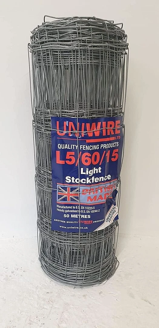 Stock Fencing For Dog Proofing/Sheep/Pigs - 50m Long 3 Stock Fencing For Dog Proofing/Sheep/Pigs - 50m Long