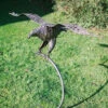 Gliding Eagle Metal Bird Sculpture On Stand 2 Gliding Eagle Metal Bird Sculpture On Stand -Green Garden World l AN51 Main