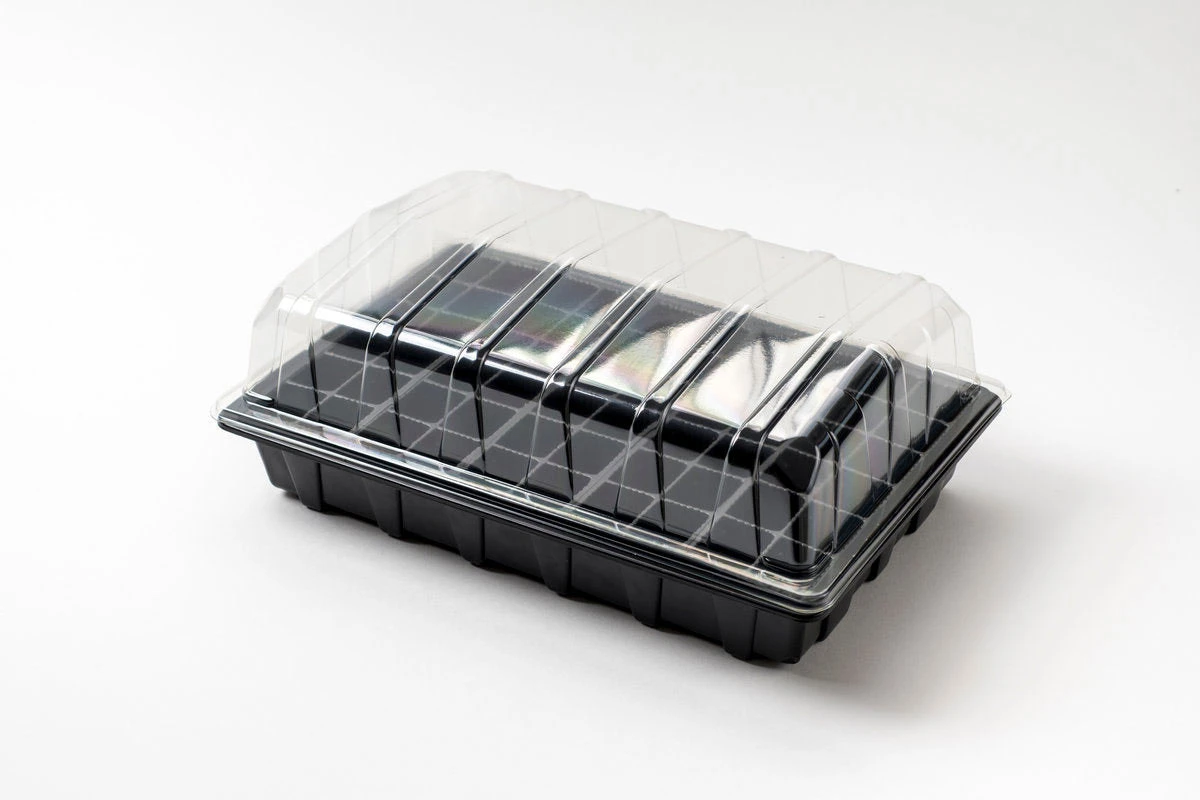 Nutleys 60 Cell Full Size Seed Propagator Set - Tray: Without Holes - Pack Quantity: 3 3 Nutleys 60 Cell Full Size Seed Propagator Set - Tray: Without Holes - Pack Quantity: 3