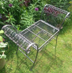 Ornate Metal Stool Plant Display Stand, 67cm -Green Garden World l BA275 3