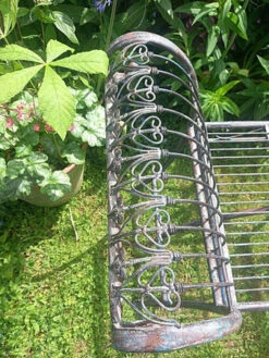 Ornate Metal Stool Plant Display Stand, 67cm -Green Garden World l BA275 5