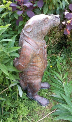 Wind In The Willows Garden Sculpture Of Badger - 67cm -Green Garden World l Badger 3