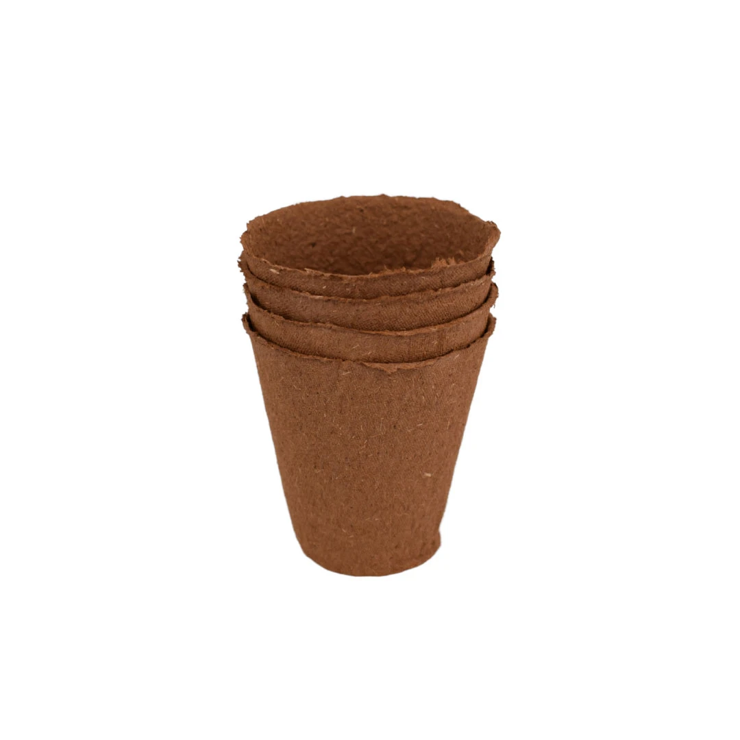 Nutley's 8cm Biodegradeable Organic Wood Fibre Plantable Plant Pots 5 Nutley's 8cm Biodegradeable Organic Wood Fibre Plantable Plant Pots - Image 3