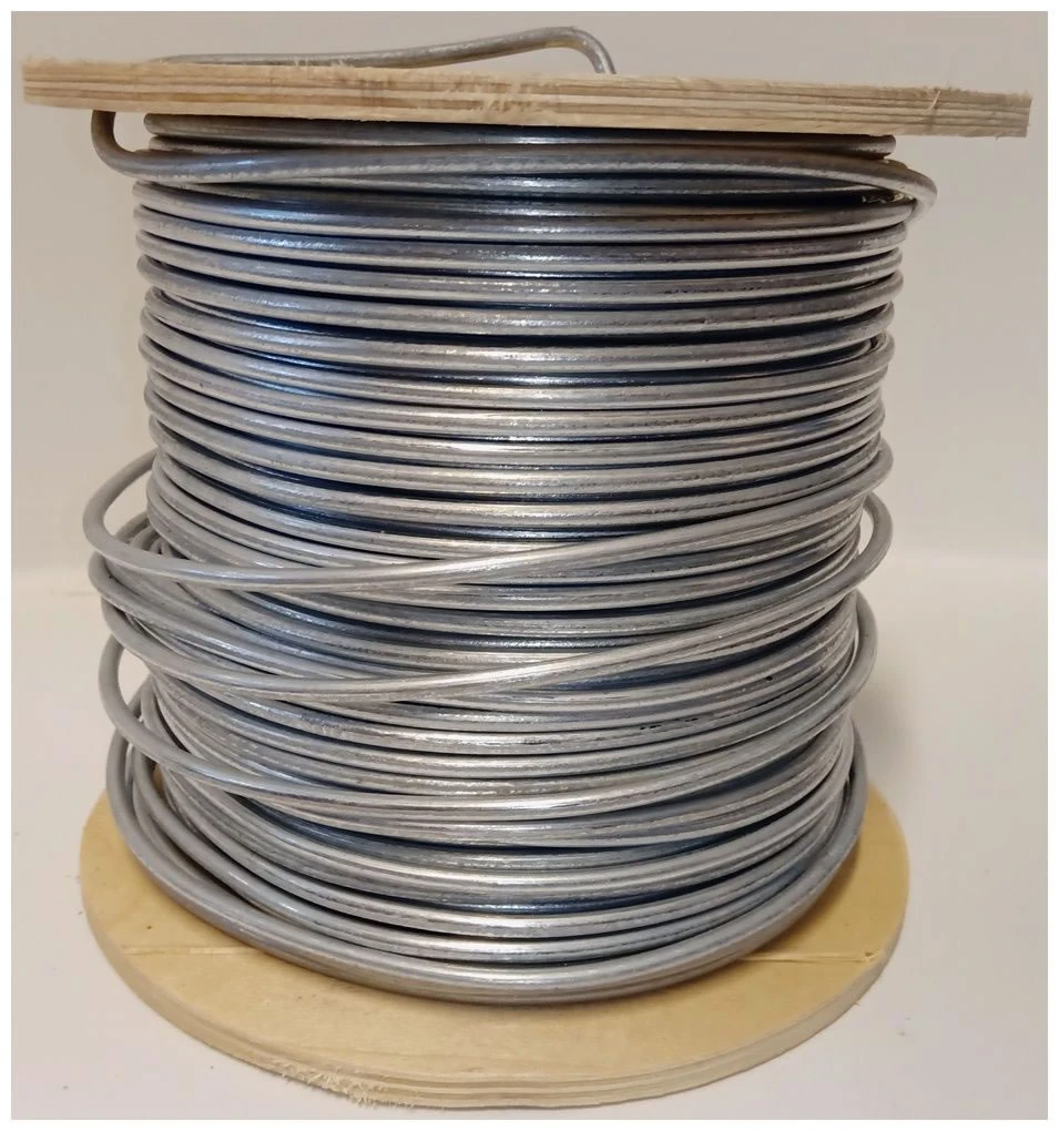 100m Roll Of 4mm Diameter Galvanised Mild Steel Line Or Straining Wire In A Handy Spool 4 100m Roll Of 4mm Diameter Galvanised Mild Steel Line Or Straining Wire In A Handy Spool - Image 2