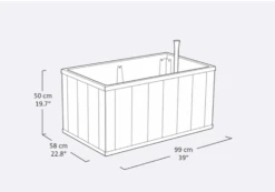 Keter Sequoia Raised Self Watering Planter - Medium -Green Garden World l Keter raised bed 3