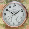 Henley Clock & Thermometer -Green Garden World l OCSACC1