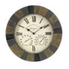 Slate Stonegate Clock & Thermometer -Green Garden World l OCSLATE2