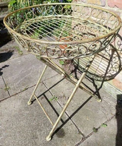 Folding Ornate Display Table -Green Garden World l PL54 3