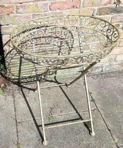 Folding Ornate Display Table -Green Garden World l PL54 4