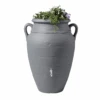 Garantia Antique Amphora Water Butt, 360 Litres, In Dark Granite 2 Garantia Antique Amphora Water Butt, 360 Litres, In Dark Granite -Green Garden World l amphora granite 2 1