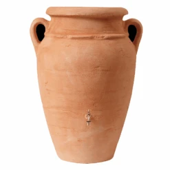 Garantia Antique Amphora Water Butt, 600 Litres, In Terracotta -Green Garden World l amphora terracotta 3 1