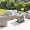 LIFE Aya Weave Sofa Lounge Set - Yacht/Mouse Grey