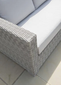 LIFE Aya Weave Sofa Lounge Set - Yacht/Mouse Grey -Green Garden World l aya lounge sofa set yacht mouse grey life arm