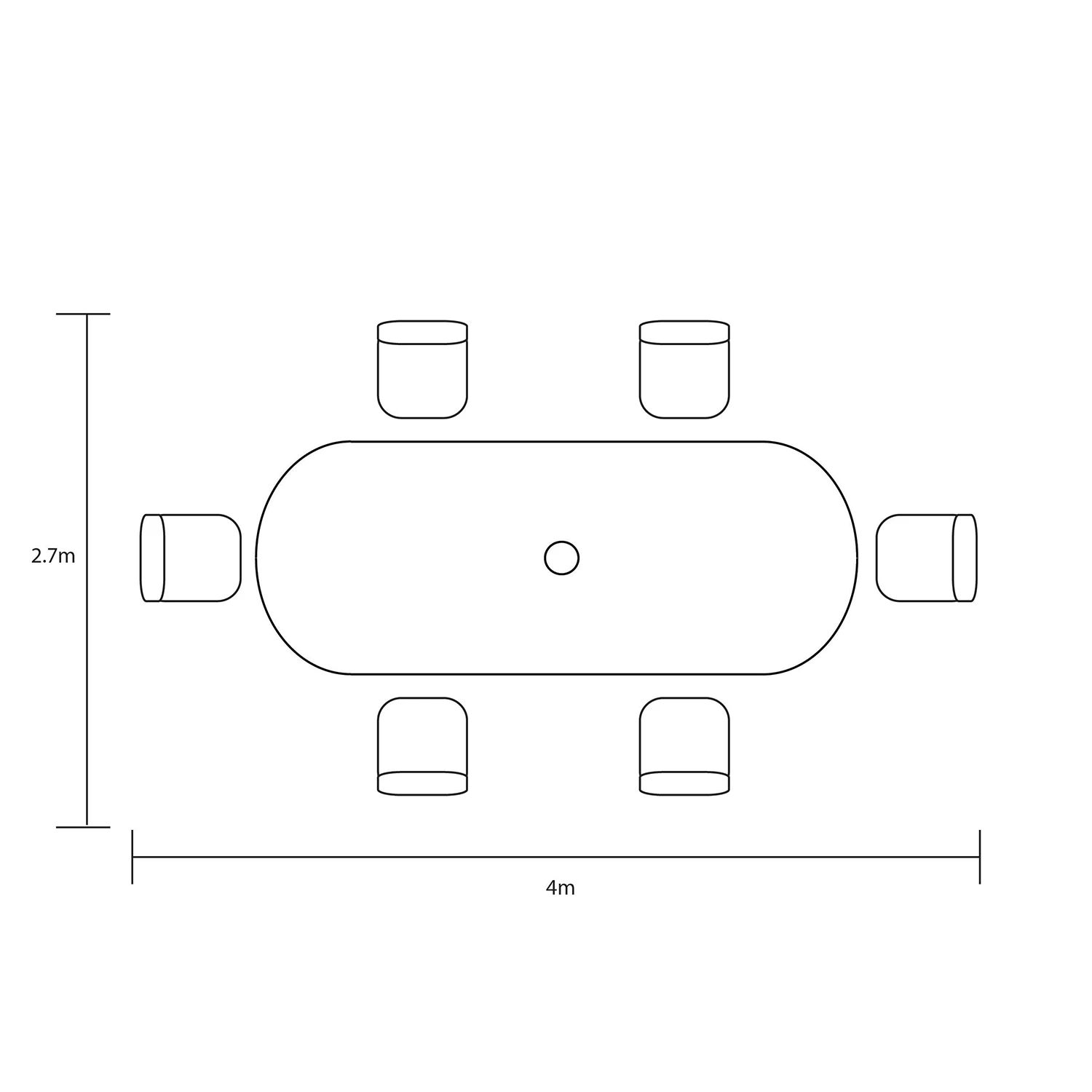 Hartman Berkeley 6 Seat Oval Dining Set In Antique Grey / Platinum 4 Hartman Berkeley 6 Seat Oval Dining Set In Antique Grey / Platinum - Image 2