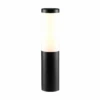 Ellumiere Black Bollard Light -Green Garden World l bollard light bk