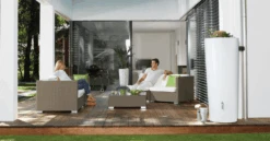 Garantia Color 2In1 Water Tank, 350 Litres, In Coco