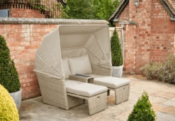 Kettler Palma Daybed In Oyster -Green Garden World l daybed oy 2