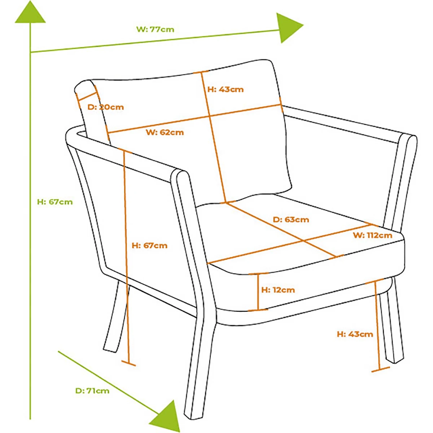 Hartman Dubai Casual Dining Armchair In Xerix / Slate 4 Hartman Dubai Casual Dining Armchair In Xerix / Slate - Image 2