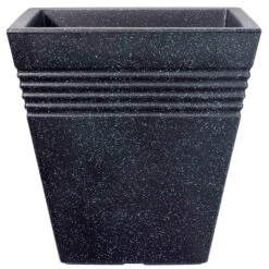 Square Granite Effect Piazza Planter - 34 Cm
