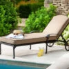 Hartman Amalfi Lounger With Cushion In Bronze / Amber
