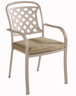 Hartman Berkeley Cast Aluminium Armchair With Cushion - Maize/Wheatgrass -Green Garden World l hartman berkeley dining chair maize wheatgrass 02