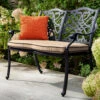 Hartman Capri 2 Seat Bench In Bronze/Amber -Green Garden World l hartman capri 2 seat bench bronze amber 01