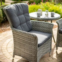 Hartman Heritage Tuscan Bistro Set In Ash / Slate -Green Garden World l hartman heritage tuscan bistro set ash 2
