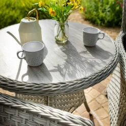 Hartman Heritage Tuscan Bistro Set In Ash / Slate -Green Garden World l hartman heritage tuscan bistro set ash 3