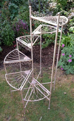 Spiral Staircase Tiered Pot Holder With Six Levels -Green Garden World l helical staircase 1