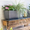 Kelkay Plant Avenue Stone Collection Terrazzo Trough In Charcoal 2 Kelkay Plant Avenue Stone Collection Terrazzo Trough In Charcoal -Green Garden World l kelkay terrazzo trough charcoal