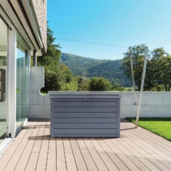 Keter Ontario XXL Deck Storage Box - Anthracite -Green Garden World l keter ontario xl storage box anthracite