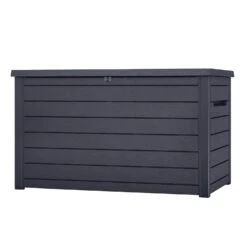 Keter Ontario XXL Deck Storage Box - Anthracite -Green Garden World l keter ontario xl storage box anthracite studio