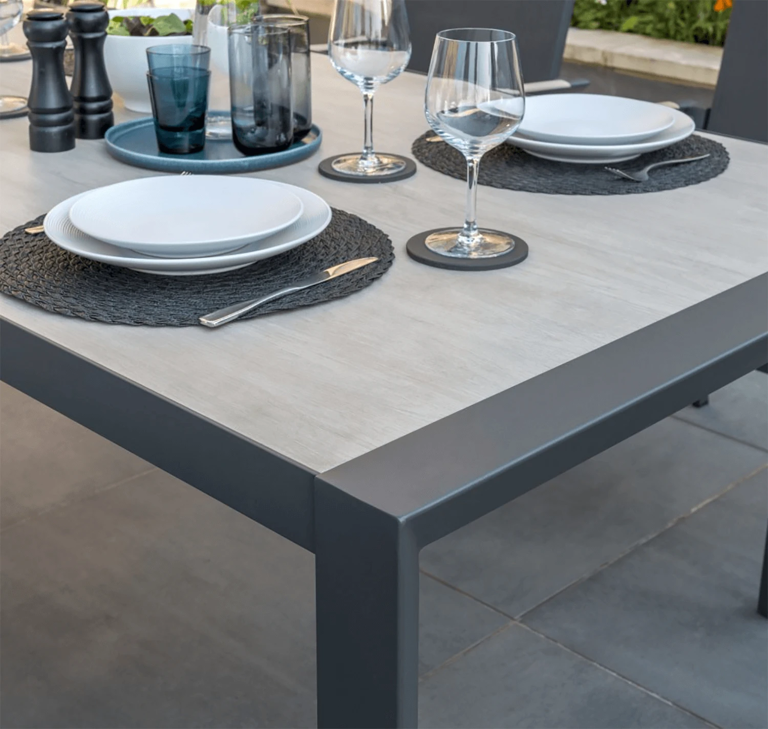 Kettler Surf Active 8 Seater Rectangular Dining Set In Iron Grey 4 Kettler Surf Active 8 Seater Rectangular Dining Set In Iron Grey - Image 2