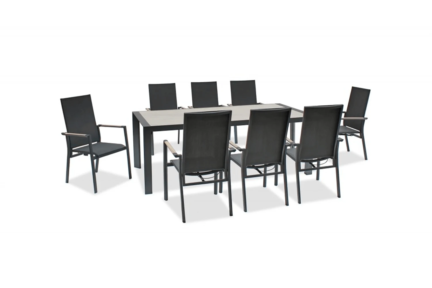 Kettler Surf Active 8 Seater Rectangular Dining Set In Iron Grey 8 Kettler Surf Active 8 Seater Rectangular Dining Set In Iron Grey - Image 6