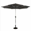 Hartman Luxury Round 3m Parasol - Dark Grey -Green Garden World l luxury parasol grey