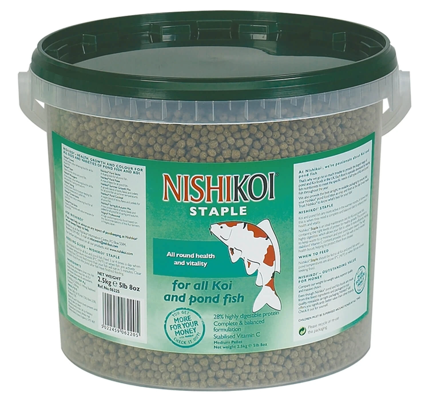 Nishikoi Fish Food 2.5kg Staple (Large Pellet) 3 Nishikoi Fish Food 2.5kg Staple (Large Pellet)