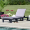 Norfolk Leisure Daytona Sun Lounger In Anthracite/Grey -Green Garden World l norfolk leisure daytona lounger