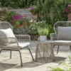 Norfolk Leisure Elland Bistro Set In Anthracite/Beige -Green Garden World l norfolk leisure elland bistro